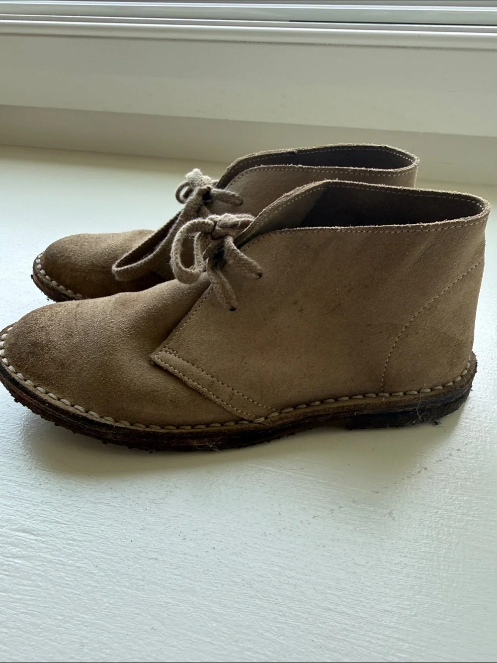 Crewcuts Tan Suede Desert Boots - Kids